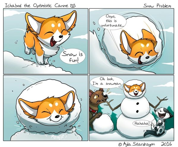 Корги рисунок комикс