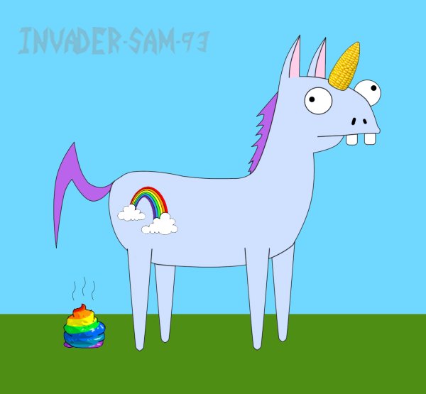 Единорог смешной