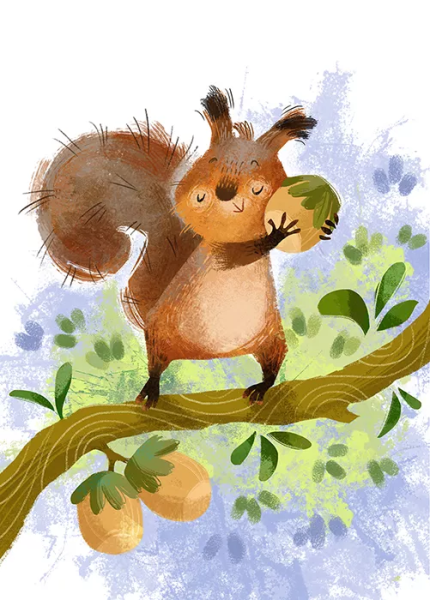 Открытки с белочкой