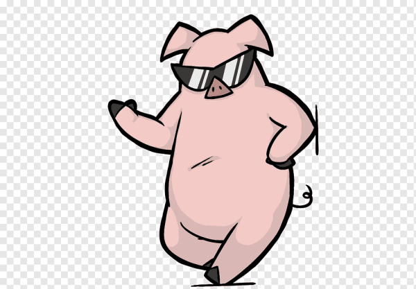 Свинья мультяшная