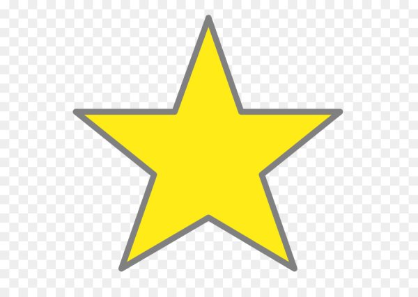 Звезда большая желтая