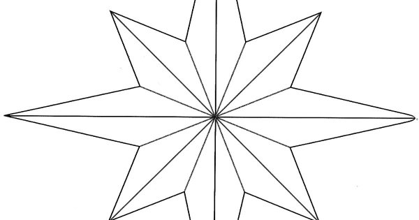 Звезда 8 угольная вид сбоку