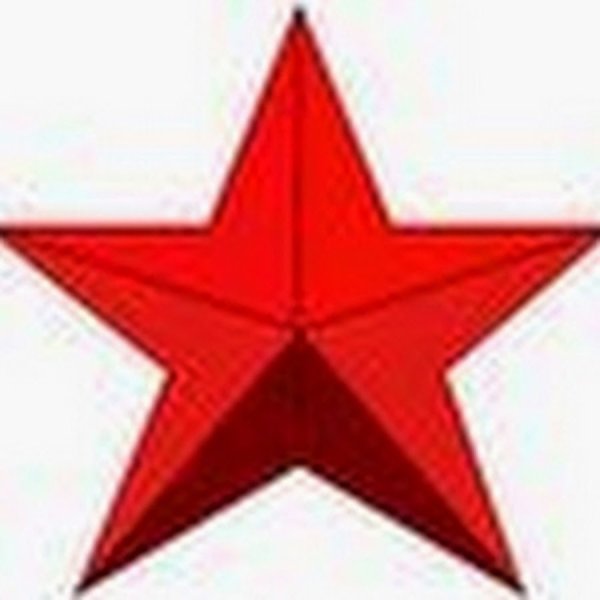 Красная звезда для вырезания