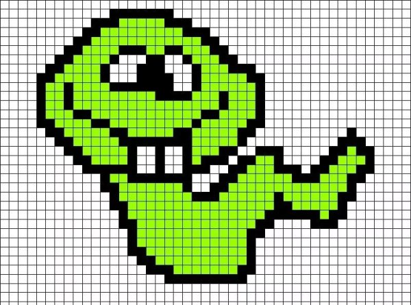 Рисунки по клеткам прикольные