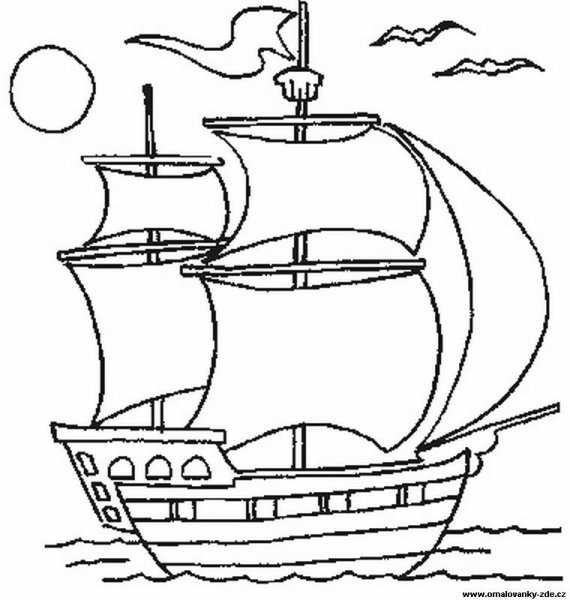 Пароход мультяшный