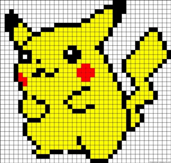 Рисунки по клеточкам прикольные