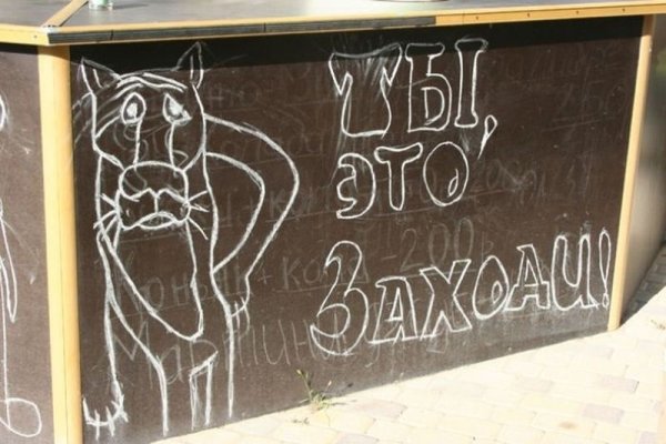 Креативные надписи на досках в кафе