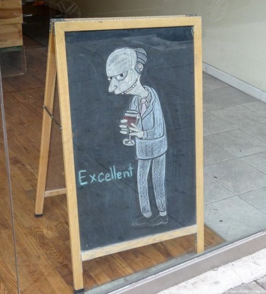 Креативная реклама на штендере