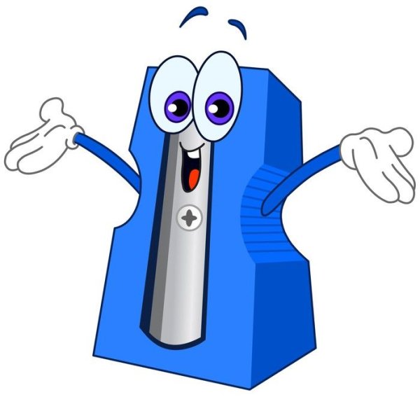 Школьные принадлежности с глазками