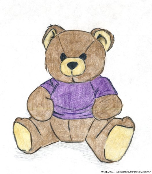 Мишка карандашом