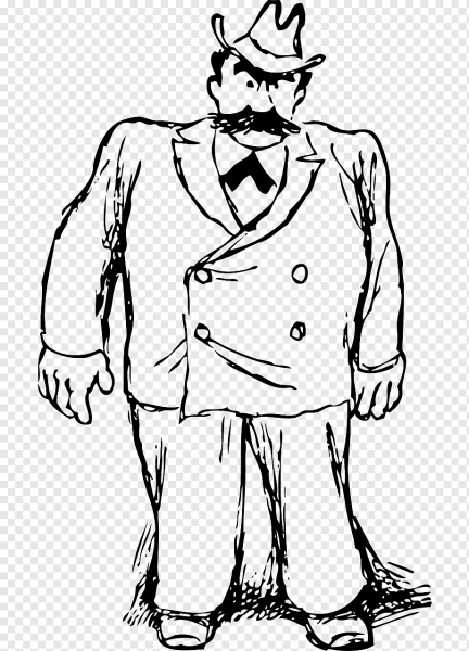 Нарисовать дядьку в костюме