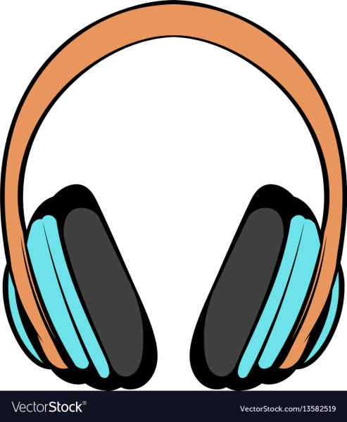 Наушники нарисованные логотип