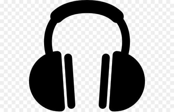 Наушники черно белые