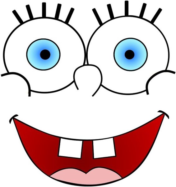 Улыбка мультяшная