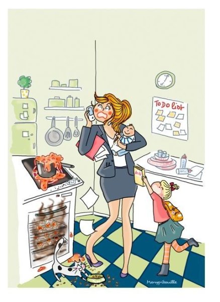 Мама прикольные иллюстрации