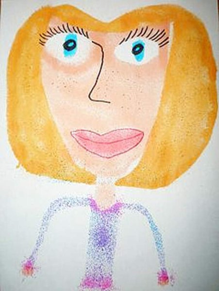 Портрет руками ребенка