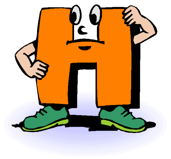 Смешные буквы для раскрашивания