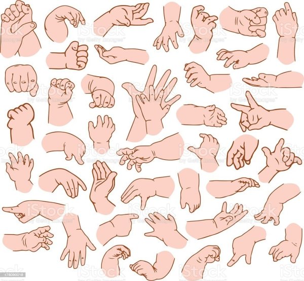 Детская ладонь референс