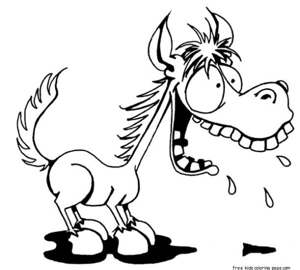 Веселые раскраски. Лошадки