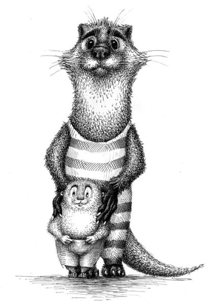 Хорек рисунок