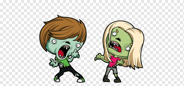 Мультяшный персонаж зомби