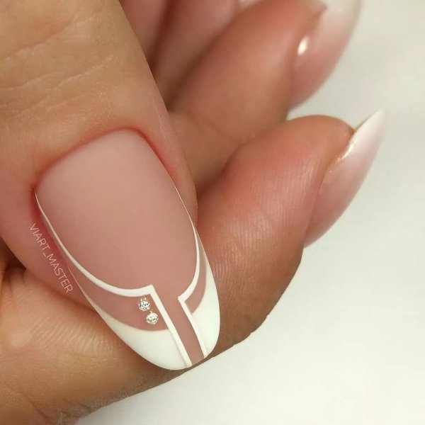 Необычный френч с полосками