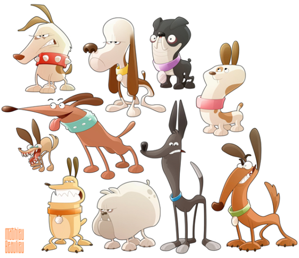 Векторные персонажи животные