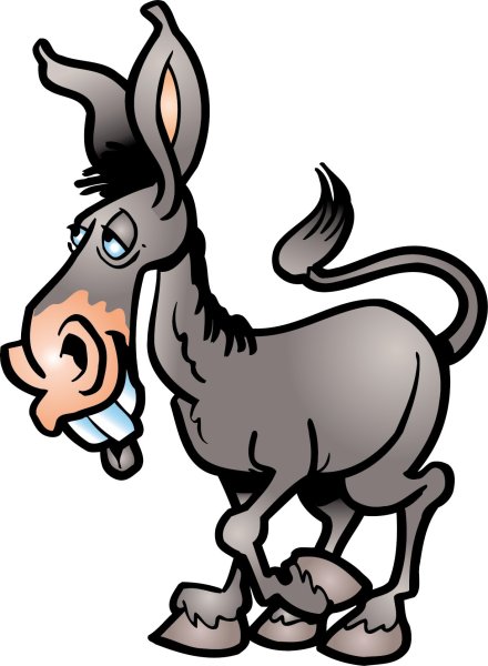 Ишак мультяшный