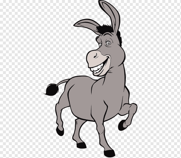 Осел мультяшный