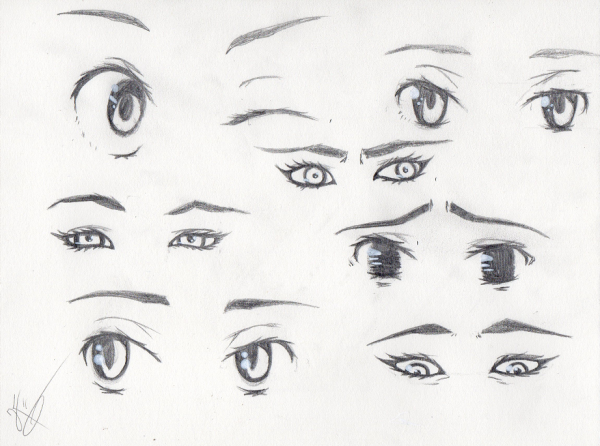Лицо с глазами для рисования
