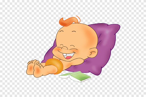 Мультяшный спящий малыш