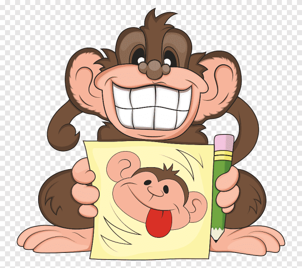 Забавные обезьянки рисунки