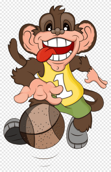 Обезьяна мультяшная