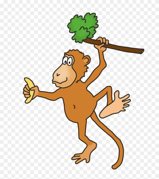 Обезьянк смешная нарисованная