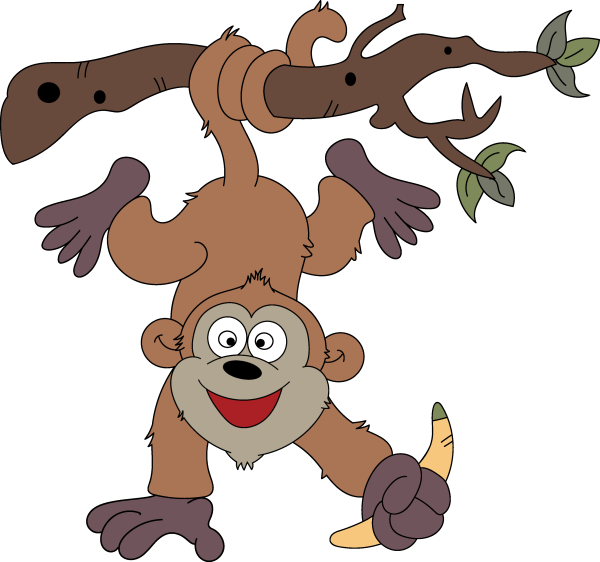 Нарисовать смешную обезьяну