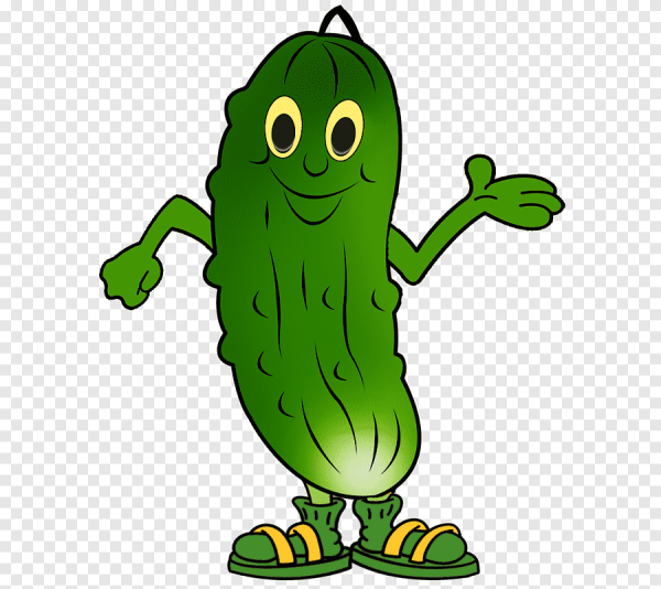 Огурец мультяшный
