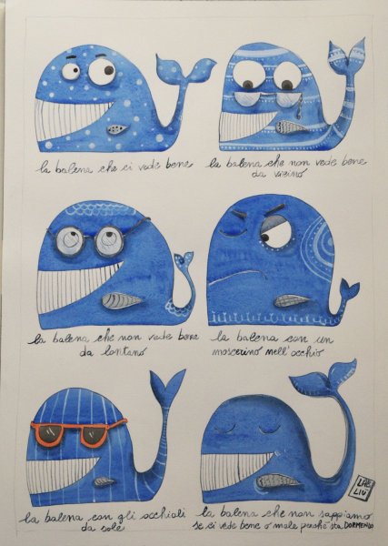 Рисование глаза кита