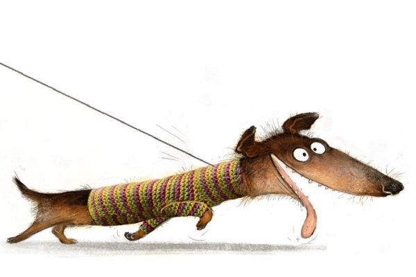 Рисунки таксы прикольные