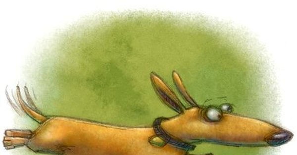 Забавная такса рисунок