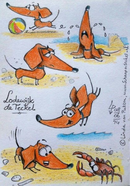 Рисунки Инги Измайловой таксы