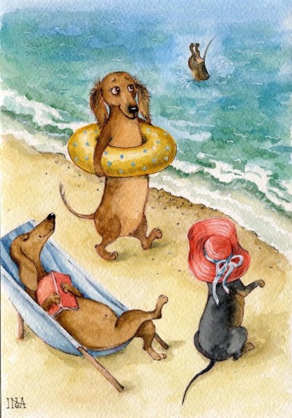 Скетчинг такса