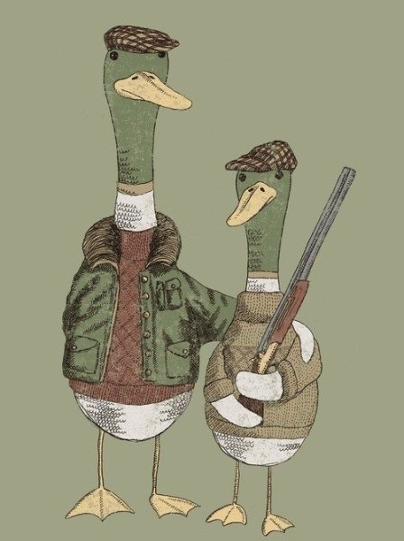 Гусь в военной форме