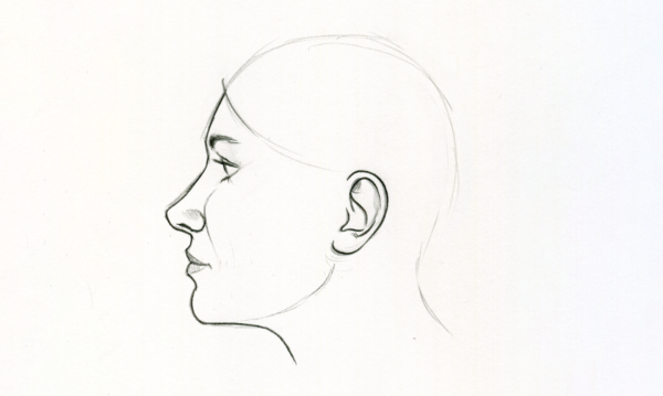 Человек с большой головой и маленьким телом