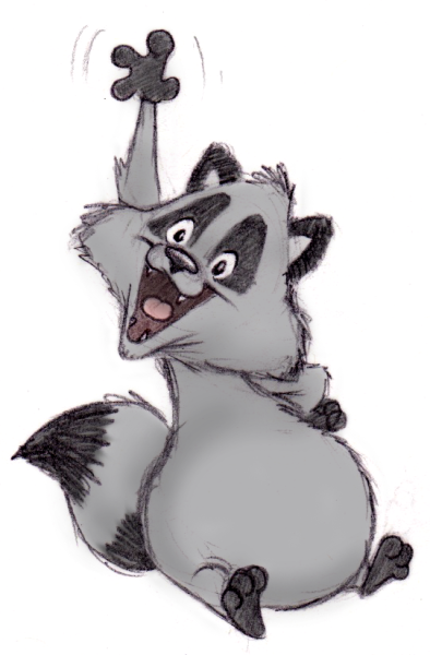 Еноты Веселые мультяшные