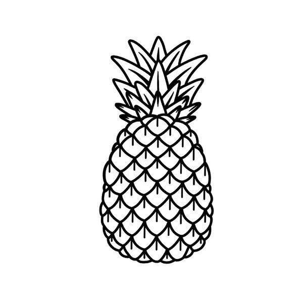 Ананас карандашом