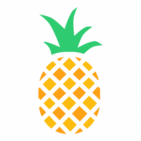 Ананас мультяшный