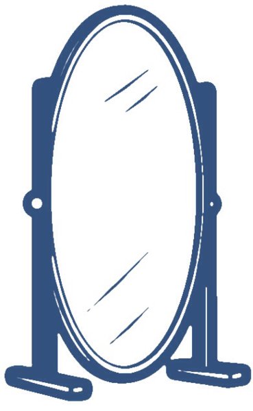 Зеркало нарисованное