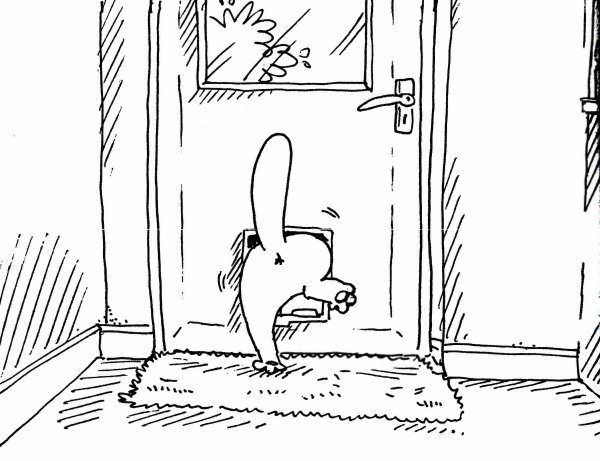 Дверь карикатура