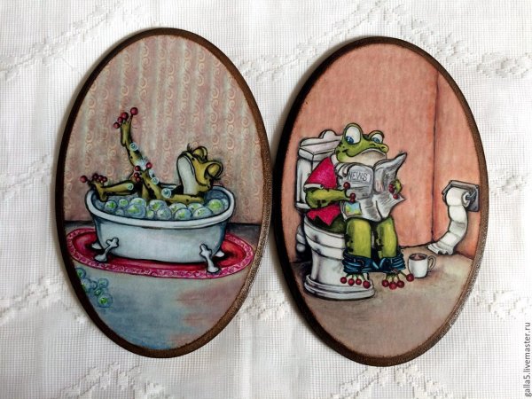 Фигурки на дверь туалета и ванной