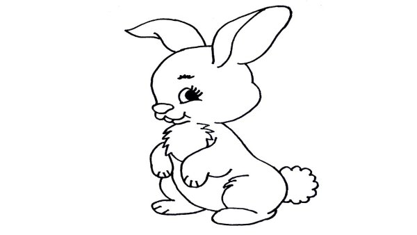 Рисование зайчика
